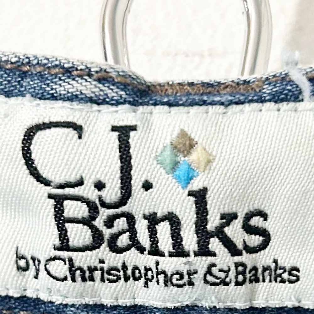 CJ Banks by Christopher & Banks MidLength Classic Denim Jean Skirt Med/Dark Wash - Picture 7 of 9